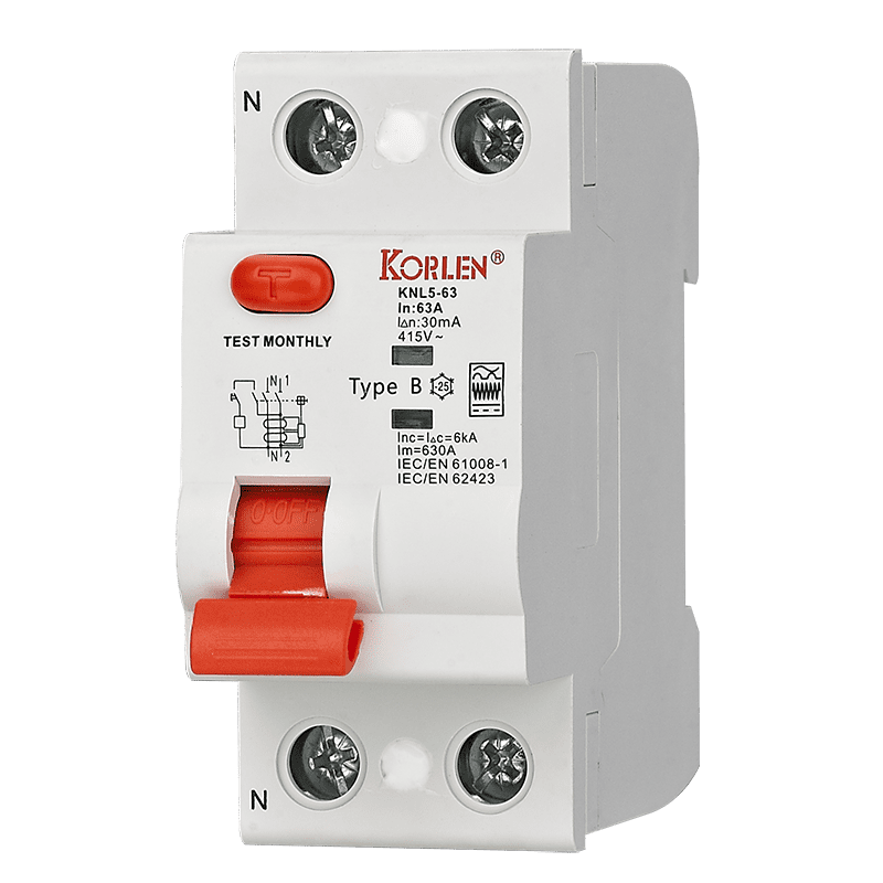 KNL5-63 Series Residual Current Circuit Breaker 415V