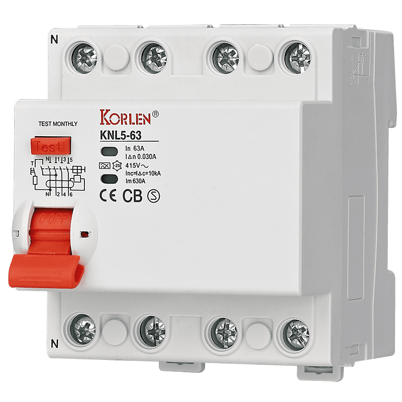 KNL5-63 Series Residual Current Circuit Breaker 415V