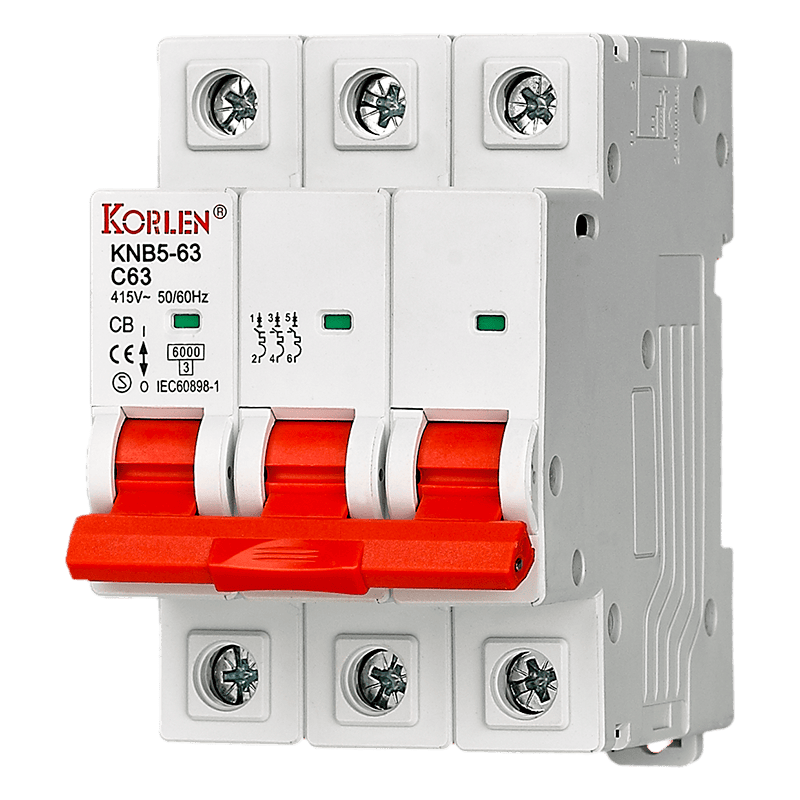 Miniature Circuit Breaker 6kA 63A KNB5-63M3