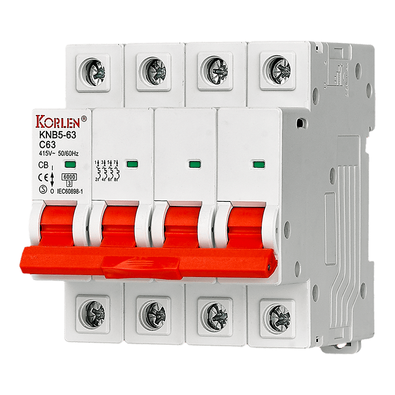 Miniature Circuit Breaker 6kA 63A KNB5-63M3